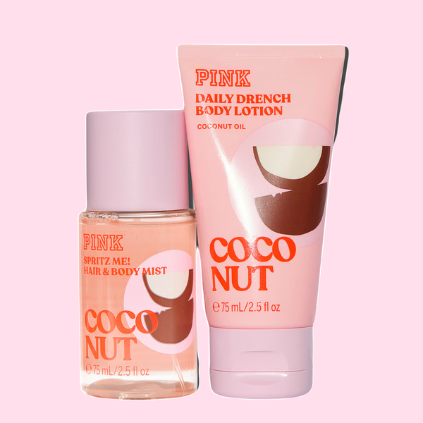 Набір міні спрей 75 ml та міні лосьйон 75 ml Coconut Pink VS-C75 фото